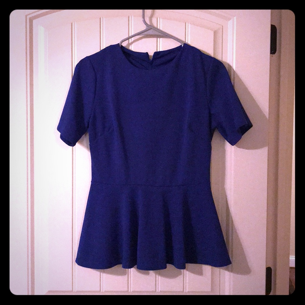 Blue blouse top